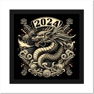 Year of the Dragon 2024 Posters and Art